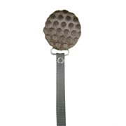 Velvet Polka Dot Pacifier Clip
