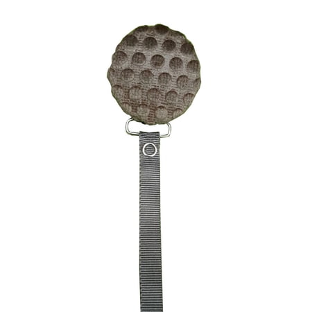 Velvet Polka Dot Pacifier Clip