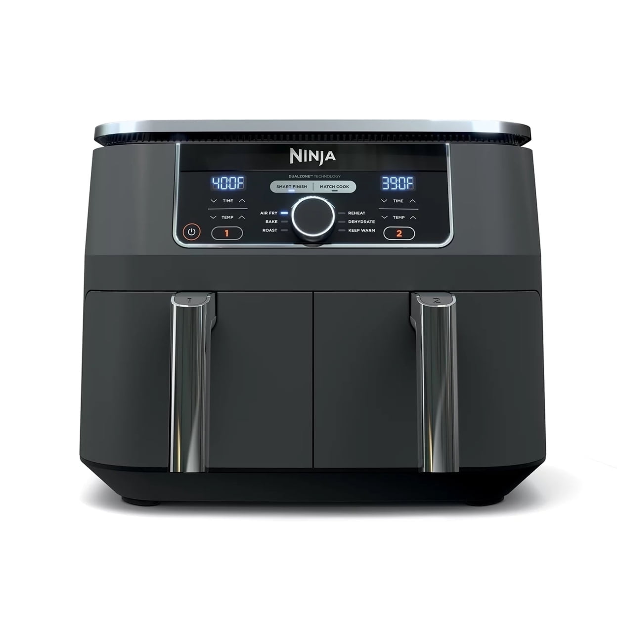 Ninja Foodi 6-in-1 10-qt XL Air Fryer, DualZone Technology, 2
