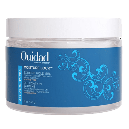 Ouidad Moisture Lock Strong Hold Hair Gel, Hydrating Flake-Free Gel for All Curl Types, 11 oz