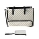 thumbnail image 3 of Bolso de mano para mujer, bandolera, de piel sintética, de gran capacidad, con bolsillo para ordenador Blanco, 3 of 9