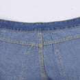 thumbnail image 4 of CHWGFWL Womens Capri Jeans Women's Ripped Tassel Wide Leg Western Vintage Jeans Loose Tattered Cropped Jeans Jean Shorts Womens High Waisted(Blue,XXXXXL), 4 of 5