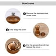 thumbnail image 4 of Juego de 2 Molinillos Manuales de Madera para Sal y Pimienta con Ventana de Acrílico y Mecanismo de Cerámica Ajustable, 4 of 5