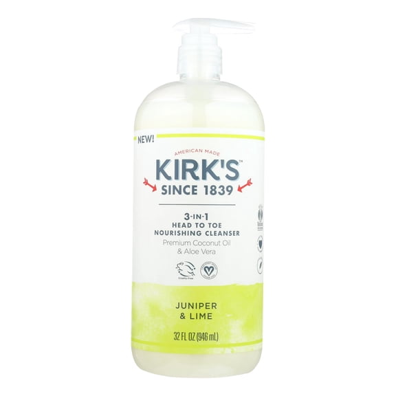 Kirk's 3-in-1 Head to Toe Nourishing Cleanser, 32 fl oz