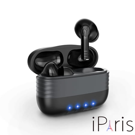 UPC: 0785939526158 | iParis NEW Wireless Earbuds  Bluetooth 5.0 Headphones with Charging Case  Hands-Free Headset with Noise Cancellation Mic  Touch Control  35 Hours Playback for iPhone and Android