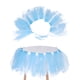 thumbnail image 5 of Hermosa silla alta, falda esponjosa, decoración de mesa para fiesta de cumpleaños, dulce Baby Shower (azul + blanco), 5 of 8