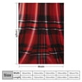 thumbnail image 4 of JEUXUS  Christmas Red Buffalo Plaid Sherpa Throw Blanket, Reversible Super Soft Warm Comfy Fuzzy Snuggle Micro Plush Holiday Throws for Couch Sofa Cabin Decro, 4 of 6