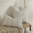 thumbnail image 4 of Fundas de almohada Hckot de lino a rayas, 30 x 50 cm, juego de 2, 4 of 7