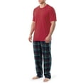 thumbnail image 6 of Fruit of The Loom Men's Crewneck Tee and Fleece Pajama Pants Set, 2-Piece, Sizes S-5XL, 6 of 8