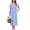Blue Pigeon, variant on Cotton Nightgowns for Women Long Night Gown Short Sleeve Sleepdress Victorian Sleepwear Nightdress with Pockets
