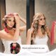 thumbnail image 4 of Diadema con varilla para rizar sin calor, paquete de 2 rizadores sin calor, rizos sin calor, rizadores sin calor, rizadores para dormir, rizadores de pelo largo, cinta para rizar de noche con 4 pinzas, 4 of 5