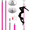 Pink, variant on PEIXU 45mm Professional Dancing Pole, Spinning Static Dancing Pole Kit, Portable Removable Stainless Steel Pole, 86-104 inch Height Adjustable Fitness Pole, for Gym Bar Club Dance Studio (Silver)
