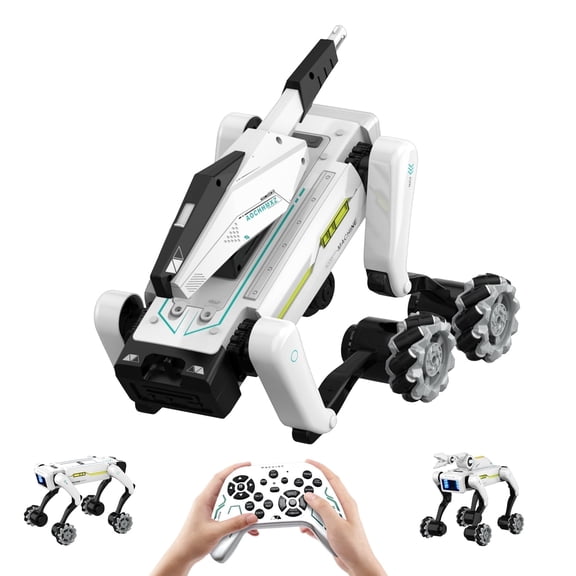 Foluu Smart Robot Toys Dog, 3 in 1,Interactive, RC Control, Programming, Dance, 1 Pack