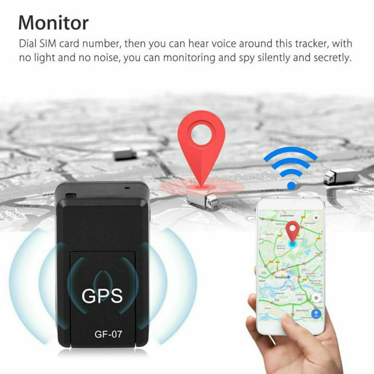 svag opnåelige lyd Mini Real time GPS Tracker. No Monthly Fee. For Vehicles, Car, Kids,  Elderly, child, Dogs & Motorcycles. Small Portable Tracking Device. -  Walmart.com