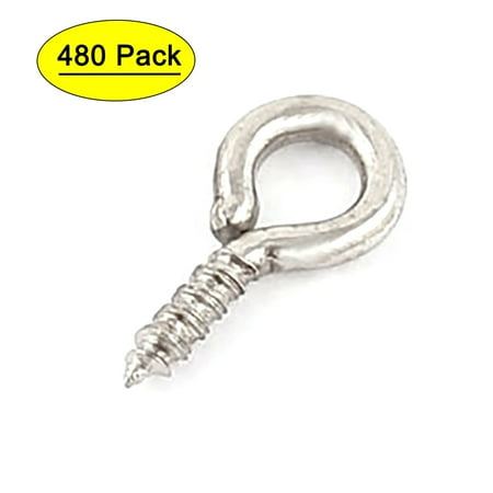 

Uxcell 1.5mm Dia Thread 10mm Length Eyelet Screw Bolt Eye Hook Silver Tone 480pcs