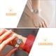 thumbnail image 3 of 2 relojes de pulsera analógicos de cuarzo con pulsera de perlas de cristal para mujer, elegantes relojes para fiestas, graduaciones y ocasiones especiales, 3 of 8