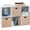White, variant on Best Choice Products 6-Cube Bookshelf, 13.5in Display Storage System, Organizer w/ Removable Back Panels - Black