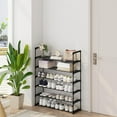 thumbnail image 2 of AIR-8-Tier Shoe Rack, Tall Large Capacity 40 Pairs Shoes Storage Organizer, Stackable Wide Shoe Shelf for Entryway, Hallway, Black, 2 of 4