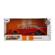 Jada Toys BIGTIME MUSCLE 1:24 1965 Ford Mustang Die-cast Car – Opening Doors, Hood, Trunk, Rubber Tires(Black/Red)