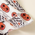 thumbnail image 5 of Girls Pants Halloween Baby Toddler Girls Pumpkin Leggings with Flared Skirt Like Hem Fall Casual Pants Party Essential Toddler Pants Beige 3 Months-6 Months, 5 of 7