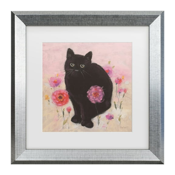 Lisa Audit 'Nina the Cat 02' Matted Framed Art