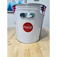 thumbnail image 5 of Coca-Cola Food Beer Soda Soft Drinks Party Bucket Container Large All Metal Canister W/Handle Holes Oval Tub 16x10x9.5, 5 of 5