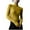 Yellow, variant on MIANHT Women's Long Sleeve Tops, Bottomed Double-sided Thick Long Sleeve Shirts, Half High Round Neck Blouses with Solid Color, Winter Casual Warm Tops for Women