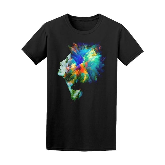 Colorful Surreal Girl Of Dreams Tee Men's -Image by Shutterstock