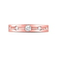 thumbnail image 2 of FB Jewels 14kt Rose Gold Womens Round Diamond Wedding Band 1/4 Cttw, 2 of 4