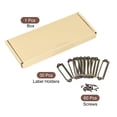 thumbnail image 3 of Unique Bargains 60x17mm Drawer Tag Label Metal Label Holder File Tag Frames Bronze Tone 30 Pack, 3 of 6