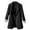 Black, variant on YDFCWXW Women's 2025 Fall Notched Collar Patchwork Blazer Long Sleeve Suit Coat Black, 3XL