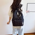 thumbnail image 5 of 3 in 1 Cute Mini dachshund Print Backpack Set, Lightweight Fabric Backpack with Lunch Handbag & Pencil Case, Casual Daily Backpack, 5 of 6