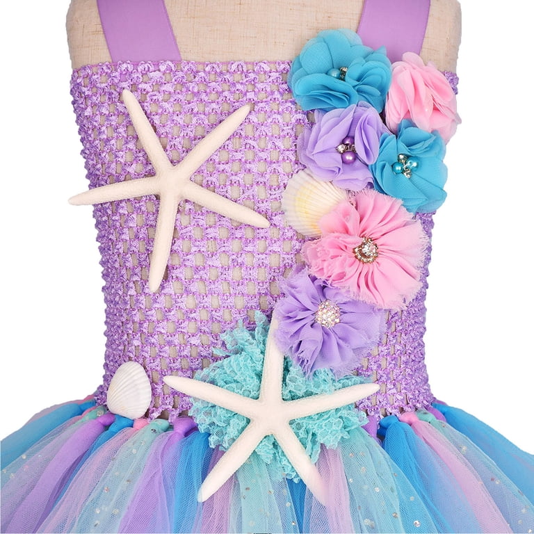 TAIAOJING Baby Girl Summer Dress Toddler Kids Cartoon Role Play Fancy  Hairband Mesh Tulle Princess Dresses 12-18 Months - Walmart.com