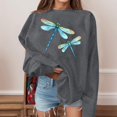 thumbnail image 2 of toraway Chandails en Molleton à Col Rond pour Femmes Graphiques Amusants Hauts pour Femmes Chandail Oversize à Manches Longues Chandail à Capuche Chandail Blouse d'Automne pour Adolescentes Vêtements m, 2 of 4