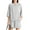 03-Gray Marl, variant on MINTREUS Women's Mock Neck Lounge Set 3/4 Sleeve Tops and Elastic Waist Shorts Cozy Loungewear Sweatsuit with Pockets