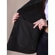 thumbnail image 5 of Chaqueta de mezclilla de manga larga y gran tamaño para mujer INSPIRE CHIC con botones y bolsillos en negro, 5 of 5