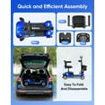 thumbnail image 6 of Morrean 4-Wheel Electric Mobility Scooter,Travel Wheelchair w/Front Basket & Light for Elderly Senior Adults Blue, 6 of 8