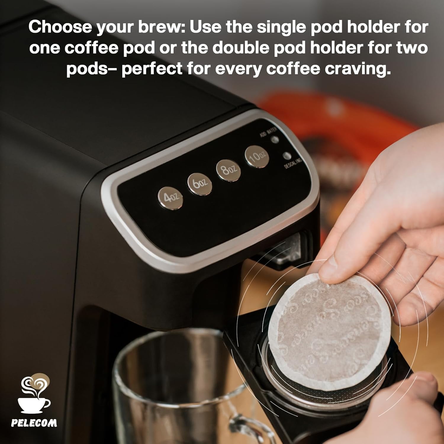 Senseo Classic Medium Roast Arabica Coffee Pads, Instant Flavored Compostable Pods, 144 Count