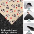 thumbnail image 3 of Beige Cow Heart Pattern Kitchen Rugs Sets Of 3,Kitchen Runner Rugs Non Skid Washable,Decorative Kitchen Floor Mats for Kitchen,Sink,Laundry,17"x30"+ 17"x47" + 17"x59", 3 of 6