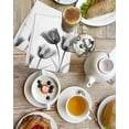 thumbnail image 4 of Black Grey Tulip Kitchen Dish Towels for Drying Dishes Set of 3, Flower Floral Modern Minimalist White Waffle Weave Microfiber Hand Tea Bathroom Towels Quick Dry & Absorbent Towel 15.7x23.6, 4 of 7