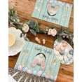 thumbnail image 4 of Easter Placemats Set of 6, Bunny''s Butt Placemat for Dining Table Decorations, Place Mats, Spring Table Mats for Kitchen Dinner Seasonal Holiday Party Decor, 4 of 5