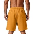 thumbnail image 4 of Mens Baggy Sweat Shorts Cotton Fleece Athletic Shorts Pro Workout Gym Lounge Shorts for Mens with Pockets Ginger 2XL, 4 of 8