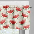 thumbnail image 3 of Ambesonne Fruits Window Valance, Watercolor Watermelons, 54" X 12", Cream Red Jade Green, 3 of 5