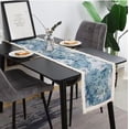 thumbnail image 2 of BH-JJSMGS Home Decor Boho Jacquard Coffee Oil Painting Tassels Table Runners Cotton Woven Table Runner Flower Table Runner For Holiday Party Wedding Dining Decorations, 2 of 6