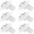 thumbnail image 1 of Ensemble de 6 Embouts de Store à Rouleau, pour Stores à Rouleau Externes et Internes, avec Cordon en Plastique - Couvercle de Remplacement Universel - Blanc, 1 of 5