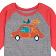 thumbnail image 3 of Instant Message - Animal Road Trip - Toddler & Youth Raglan Graphic T-Shirt, 3 of 7