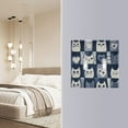 thumbnail image 4 of Yayeee Toggle Light Switch Wall Plate 2-Gang 4.56"x4.48" Decorative Outlet Cover, Blue Cats and Hearts, 4 of 7