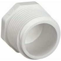 3/4" PVC Pipe End Cap – Schedule 40 Male Threaded Plug (MNPT) for Plumbing, Irrigation & Water Line Systems