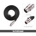 thumbnail image 3 of Cable de audio profesional de 3 metros con conectores Mini XLR a XLR, ideal para micrófonos y equipos de sonido. Fabricado en ABS y cobre libre de oxígeno, color negro., 3 of 6