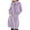 Purple, variant on APEXFWDT Women's Cowl Neck Sweatshirt Dress Light Fleece Drawstring Long Sleeve Pullover Fall Winter Solid Long Sweatshirt with Pockets,M,Black